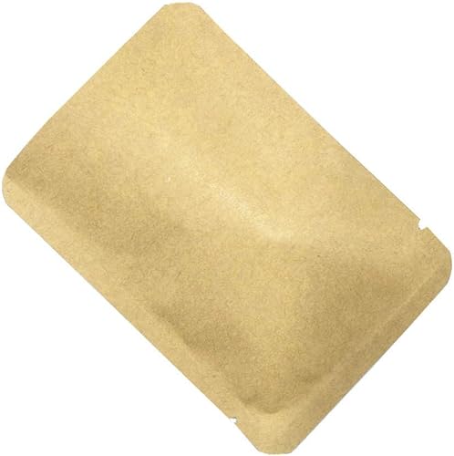 Miniatura 3 de FERENLI 100 bolsas de papel kraft con parte superior abierta sellables al vacío, bolsas de sellado térmico de lámina de Mylar para almacenamiento de