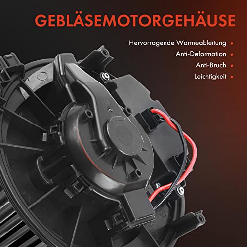 Frankberg Heizungsgebläse Gebläsemotor Kompatibel mit A3 8V1 8VK 2012-2020 Q2 GAB GAG 2016-Heute Leon 5F1 2012-Heute Golf VII 5G1 BE1 BE2 2012-Heute