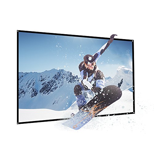 60-inch (29x51”) Medium Screen Projector Screen Home Theater/Cinema or Presentation Platform - 16:9 Aspect Ratio Projection Screen - Suitable for HDTV/Sports/Movies/Presentations