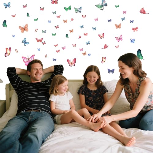 Vinilos Decorativos Mariposas Luminosas Pegatinas Autoadhesivas miniatura 2