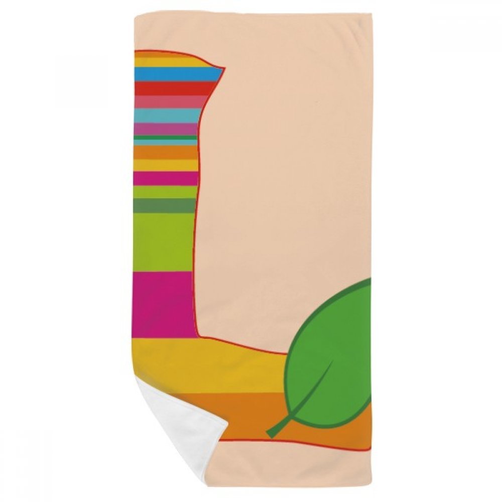 Gant de toilette 35X70Cm multicolore pour peaux sensibles motif fruit orange mignon