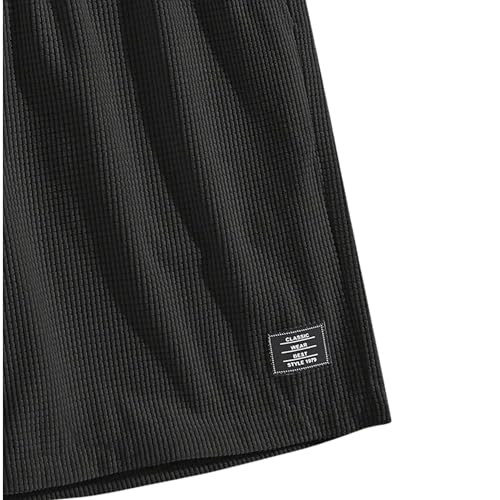 Image of FABRIPPLE Men's Slim Fit Knitted Short for Summer | Stretchable Fabric | Breathable & Lightweight | Casual Lounge Short with Elastic Waistband & Drawstring