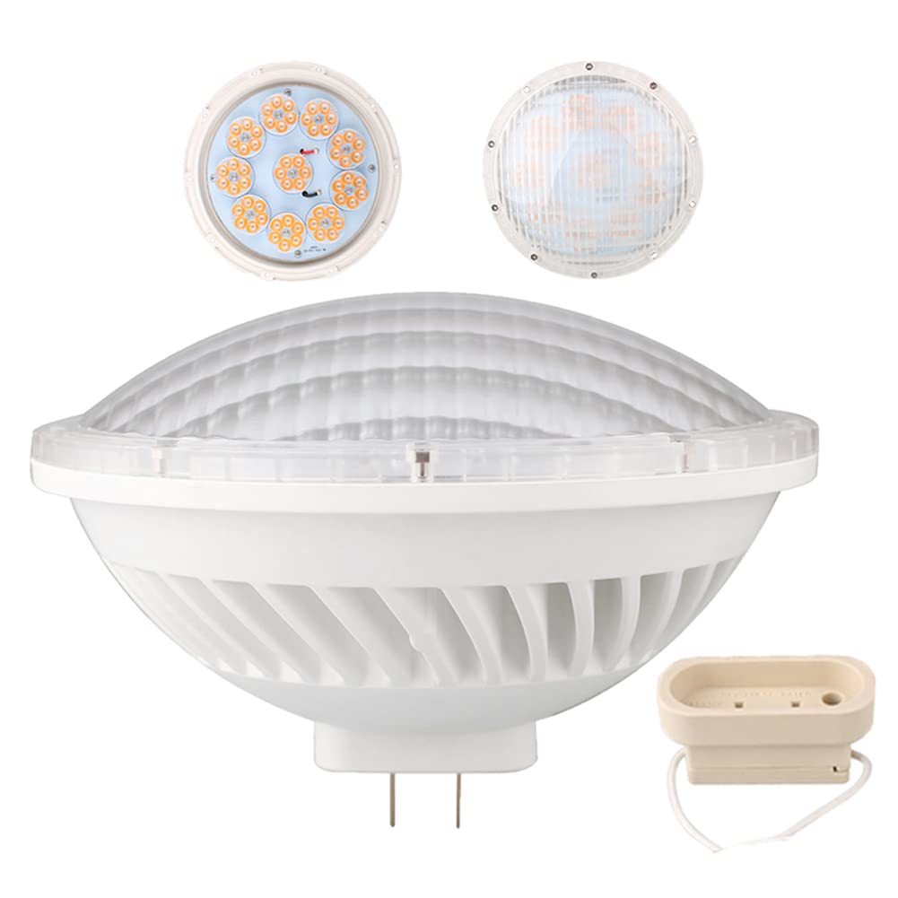 BAOMING dimmbar PAR56 LED Leuchtmittel 26W 24 Grad Abstrahlwinkel AC 200 ~ 240 V mit GX16D Mogul Ende Zinken Boden für Halogen 300 W replacement-warm weiß 2700 K ~ 3000 K