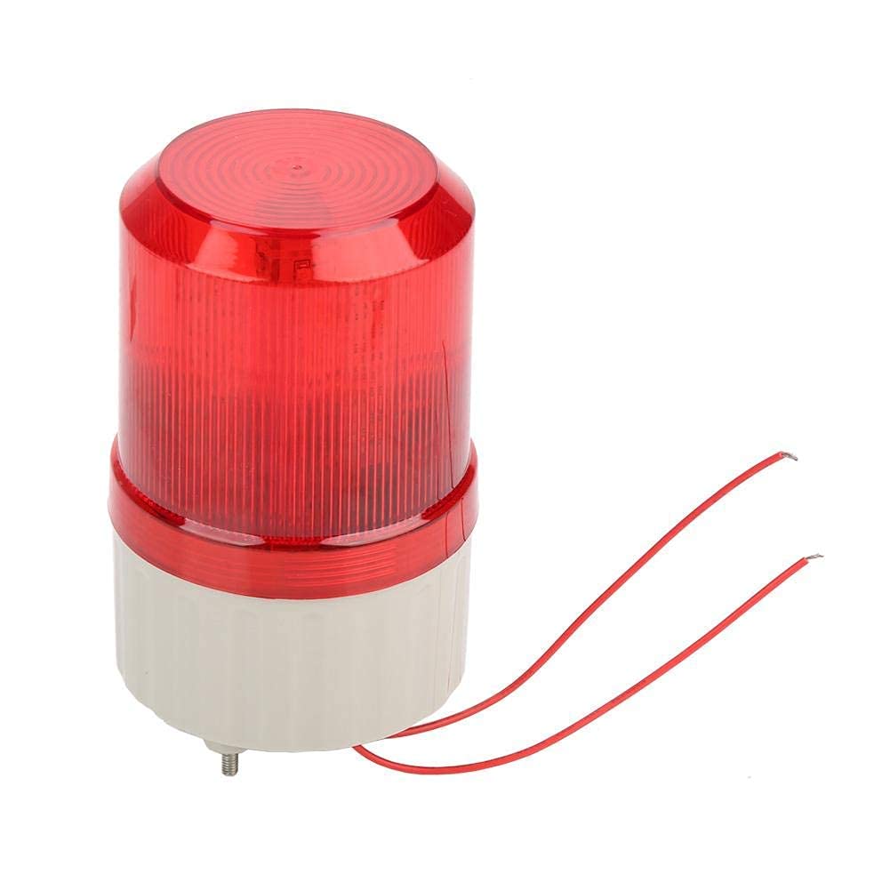 Lumière d'alarme,220V 120 décibels Voyant lumineux super lumineux avec alarme acousto-optique,Stroboscope LED d'urgence à lumièr