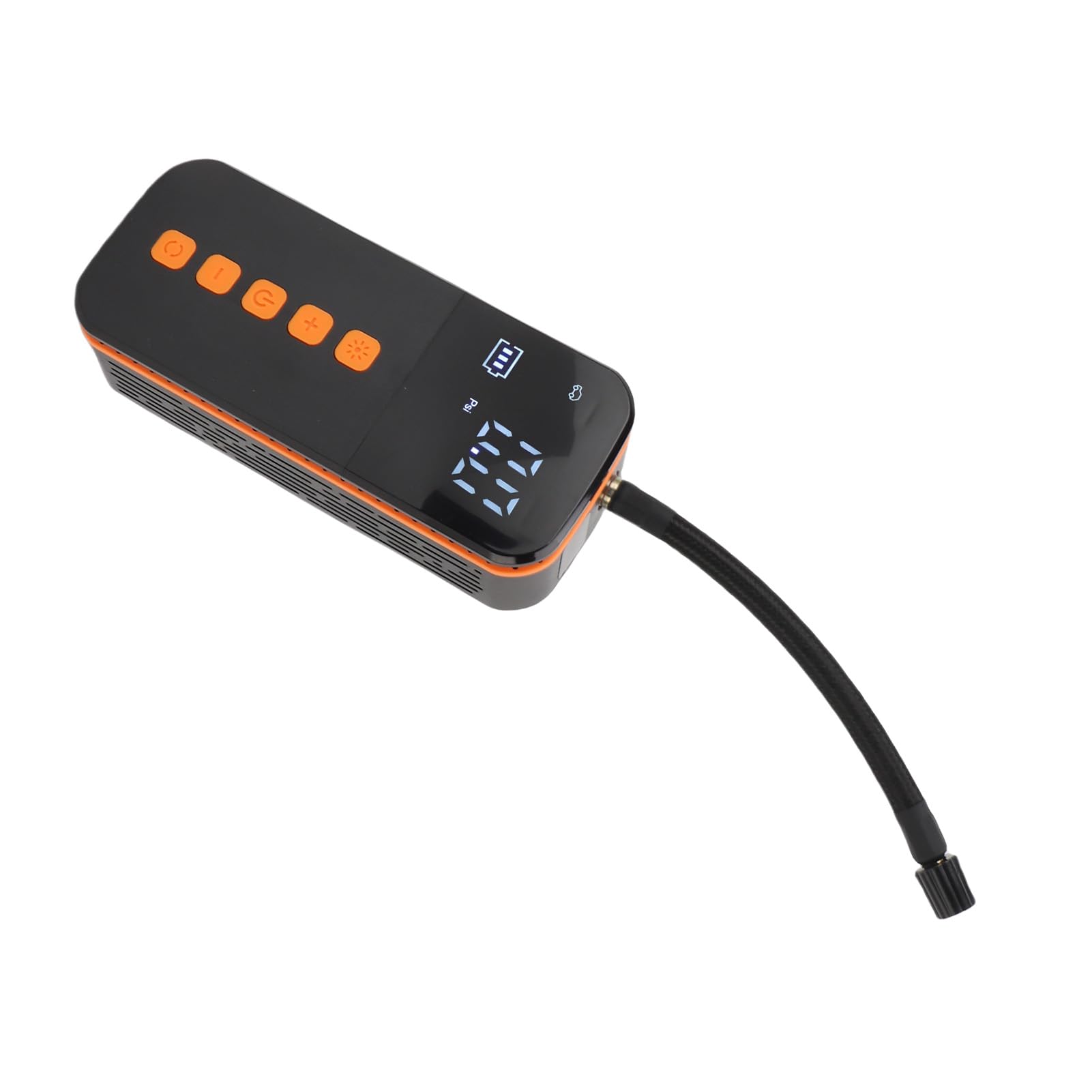 Fockety Gonfiatore Portatile per Pneumatici con Display Digitale per Auto | Pompa ad aria senza fili con luce LED per moto, bicicletta, pallone sportivo, uso di emergenza
