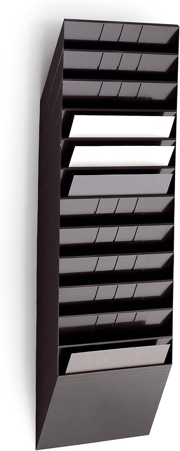 Durable Flexiboxx 12 A4 Landscape Literature Tray - Black - 1709781060