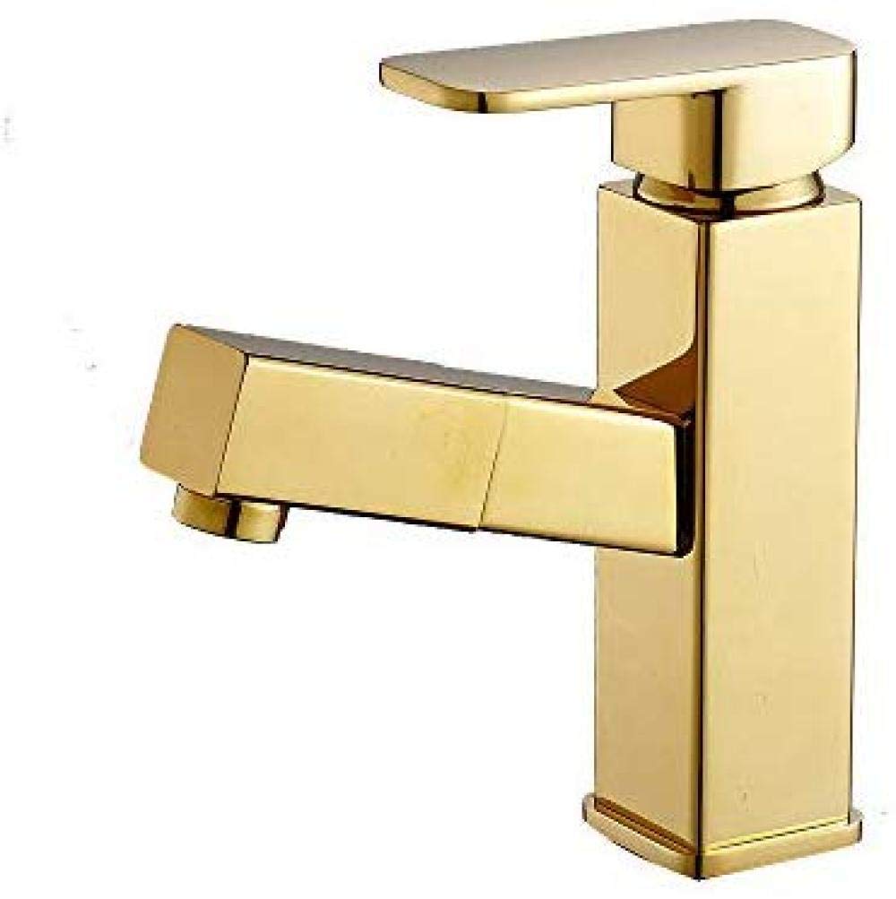 XDOUBAO Faucet Faucet All-Copper Pull Basin Faucet Multi-Function hot and Cold Water Faucet