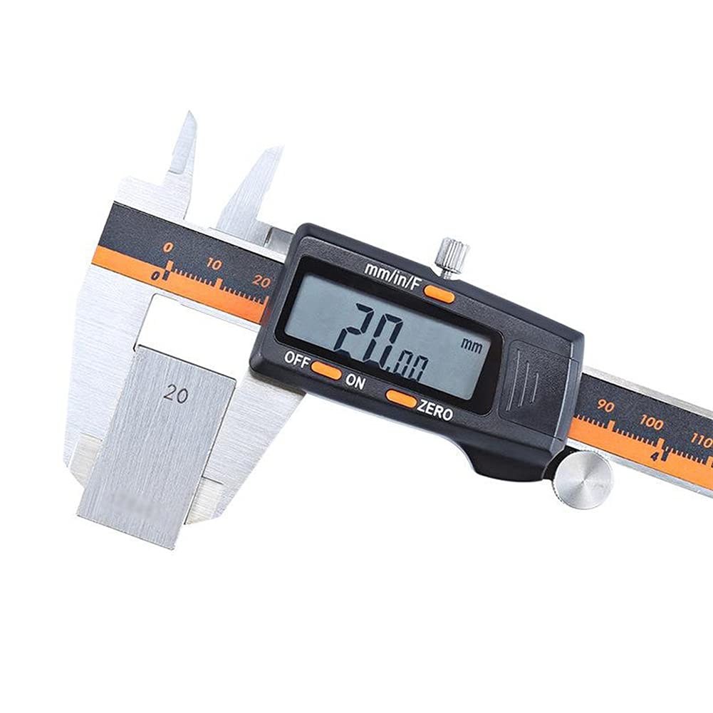 n/a Digital Calipers 150mm Micrometer Measuring Tool, Electronic Digital Caliper with Stainless Steel Body, Auto Off Featured Verni