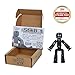 Zing StikBot Single Pack - Includes 1 StikBot - Collectible Action Figures and Accessories, Stop Motion Animation, Ages 4 and Up (Solid Black Sparkle)