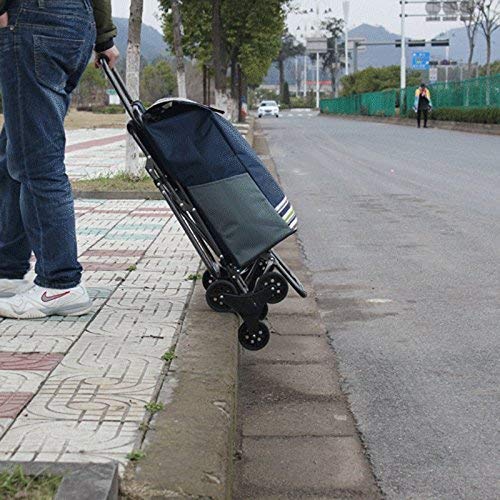 Einkaufstrolley, faltbarer Einkaufstrolley, Lebensmittelwagen mit Rädern, faltbarer Einkaufswagen, Treppenkletterwagen… – Bild 5