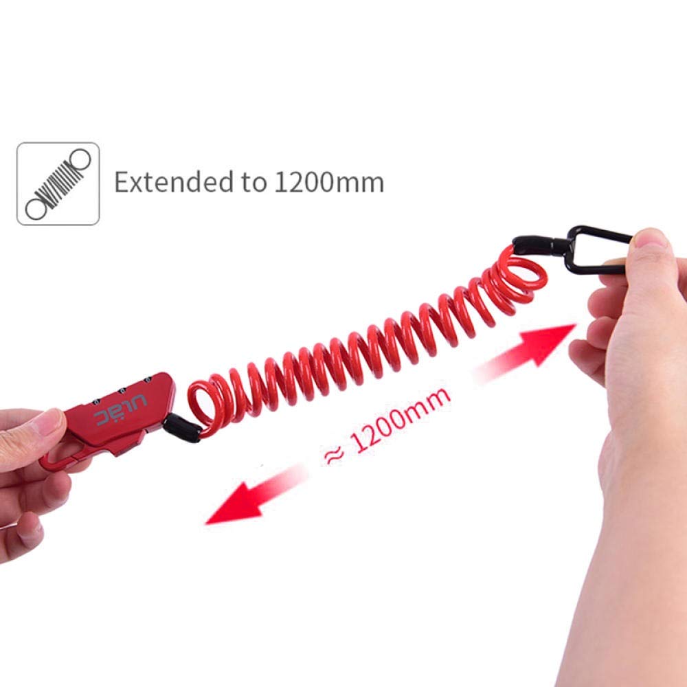 Mini-Fahrradschloss Mit Code - Kompaktes Kabelschlo Produktbild-Vorschau 3