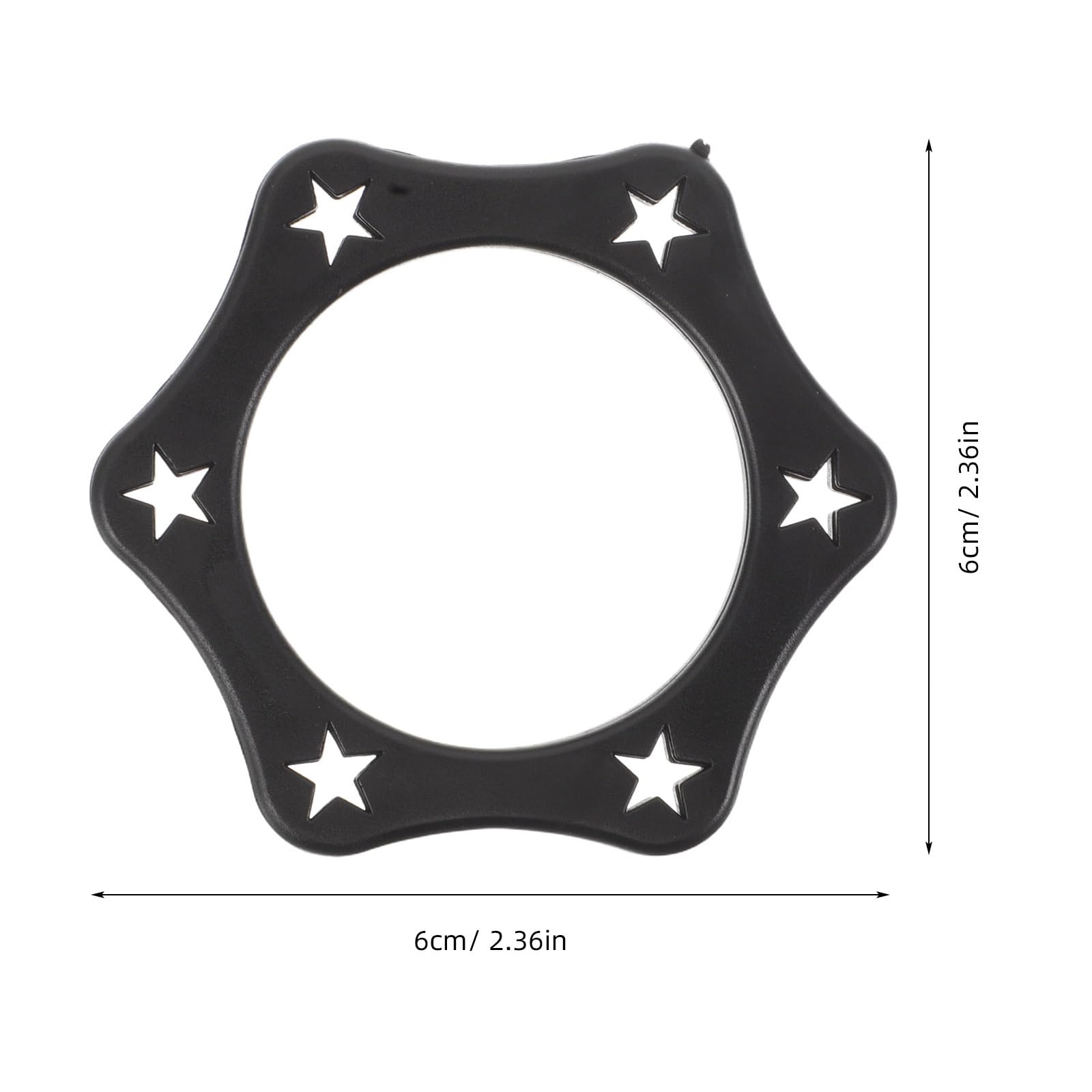 TOYANDONA Lot De 30 Anneaux De Protection Micro Portatif En Caoutchouc Hexagonal Anti-Roulement Antichute Bagues Antidérapantes Pour Studio Enregistrement Scène