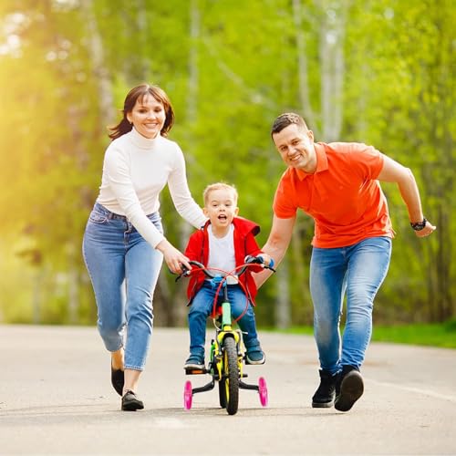 Image of DDJKCZ Training Wheels Flash Mute Wheel Bicycle Compatible for Bikes of 12 14 16 18 20 Inch