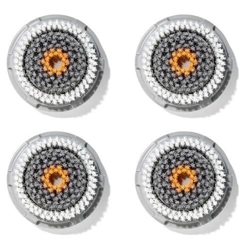 Brushot Cabezal de cepillo de limpieza facial para hombre compatible con Clarisonic Mia 1, Mia 2, Mia Fit, Alpha Fit, Smart Profile Uplift y Alpha Fit, paquete de 4