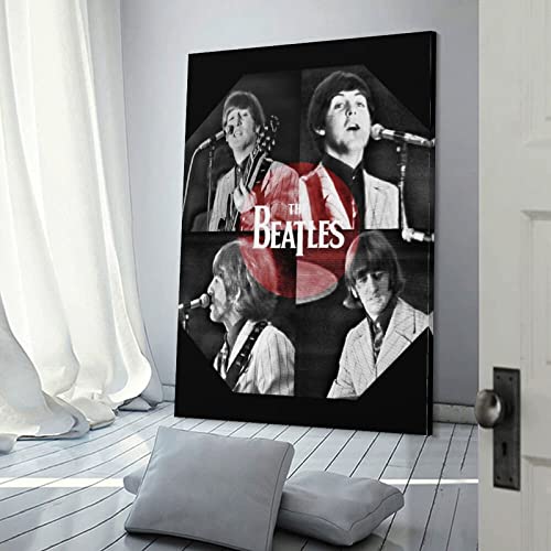 HEYBEC Poster décoratif sur toile The Beatles – Motif chanteur classique – 60 x 90 cm - Les Beatles, Paul McCartney, John Lennon, RIngo Starr, George Harrison HEYBEC Poster décoratif sur toile The Beatles - Motif chanteur classique - 60 x 90 cm – Image 4