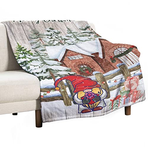 Couverture en flanelle motif nain de Noël le cadeau idéal pour réchauffer vos proches