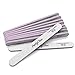 PrettyClaw | 10pc Professional Nail File 80/100 Grit Zebra Acrylic Nail Files Plastic Center Double Sided Zebra Emery Board for Nails Washable 7 inch Nail File