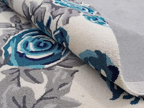 Image of OLEFIN Handmade Thick Woolen Anti Slip Carpet and Rugs for Living Room Bedroom Hall Dinning Room Kids Room