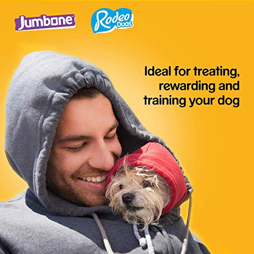 Pedigree Mega Box - Hunde-Leckerchen Multipack mit 24 Rodeo Duos Hühner- und Speckgeschmack und 4 Jumbone Rind- und Geflügelgeschmack, 780 g.