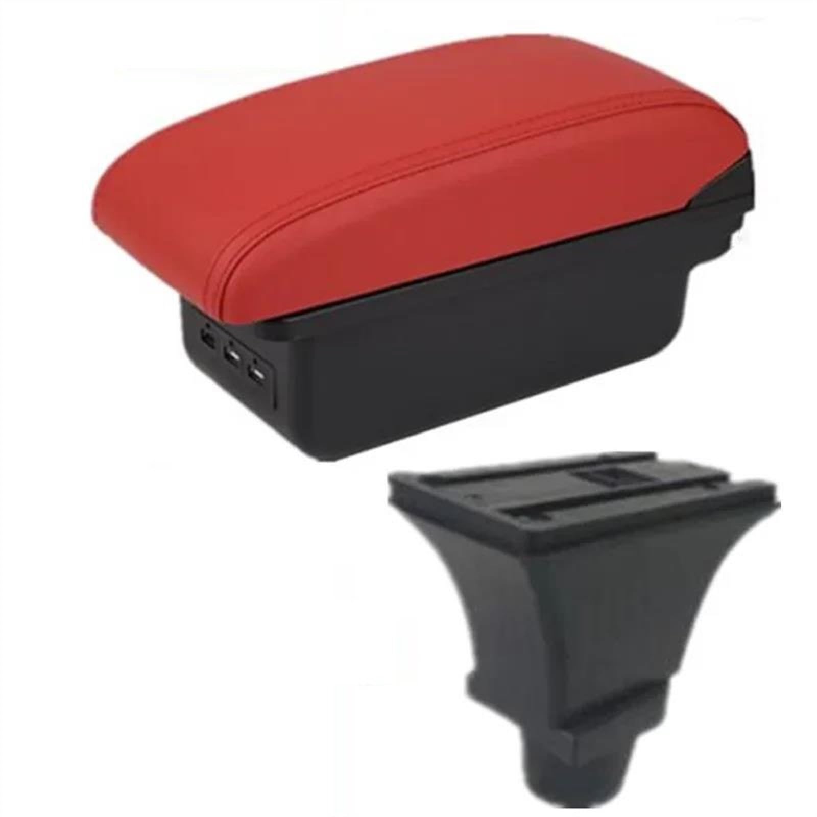YSDSLS Armrest Box With Multifunctional Support PU Upholstered Car Interior Modification Accessories For Fiat 500