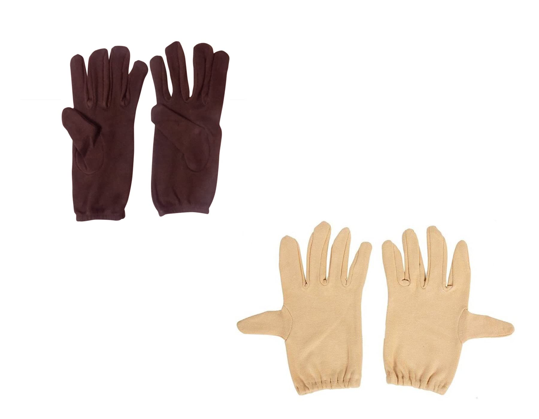 Unisex Reusable Washable Cotton Summer Gloves - Protection From Sun Burns, Dust, Pollution - For Women and Men Pack of 2 Sin and Black-image-23
