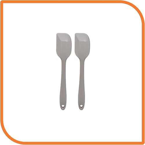 MyXOHome - Espátula de silicona gris de 8 pulgadas (2 espátulas) MyXOHome - Espátula de silicona gris de 8 pulgadas (2 espátulas)