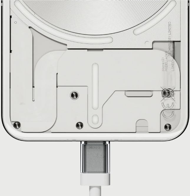Image of 65W Original USB-C to USB-C Charging Cable for Nothing Devices - Compatible Fast Charging for Nothing CMF, Google, Samsung, and Other Type-C Devices (White)