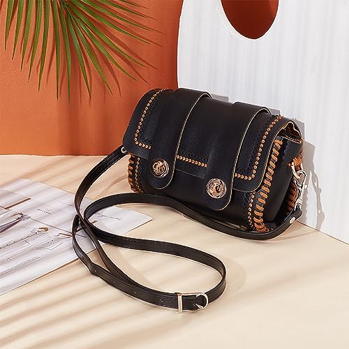 Image of PH PandaHall 5 Colors Cross Body Strap for Purse, 41~48 Inch Adjustable Leather Replacement Strap Handles Purse Strap Handle Handbag Straps with Platinum Buckles for DIY Crochet Bags Shoulder Bags