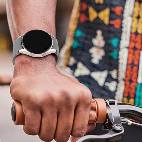 Image of Tobfit Silicone Bands for Samsung Galaxy Watch 7 Strap 40mm 44mm Women Men, 20mm Adjustable Sports Replacement Strap for Galaxy Watch 7 /FE /6 /6 Classic /5 /5 Pro /4 /4 Classic