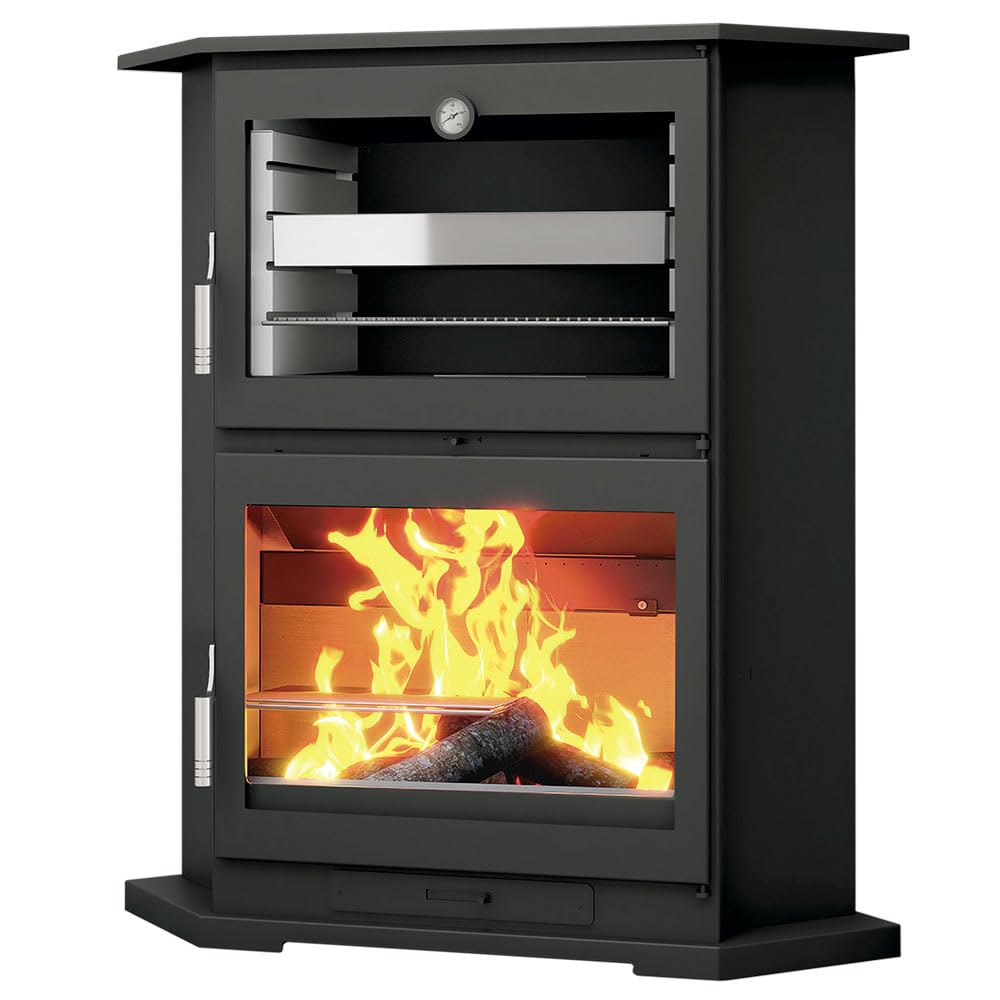 STUFA A LEGNA RINCON CON FORNO FM MODELLO CH-9 R