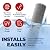 American Made, 5 Micron 2.5" x 10" Whole House CTO Carbon Sediment Water Filter Cartridge Compatible with DuPont WFPFC8002, WFPFC9001, WHCF-WHWC, FXWTC, C1, NCP-10 Made in USA, Pack of 4