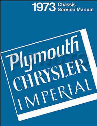 1973 PLYMOUTH FACTORY REPAIR SHOP & SERVICE MANUAL INCLUDES: Barracuda, Cuda, Duster, Satellite, Roadrunner, Valiant, Scamp