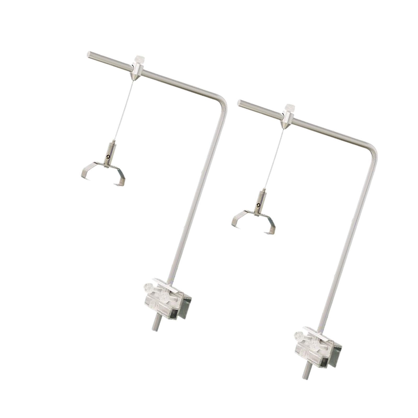 Milageto Supporto per Lampada per Acquario, Facile da installare, Robusto Supporto per Lampada in Lega di Alluminio, per per Acquario, con 2 Clip