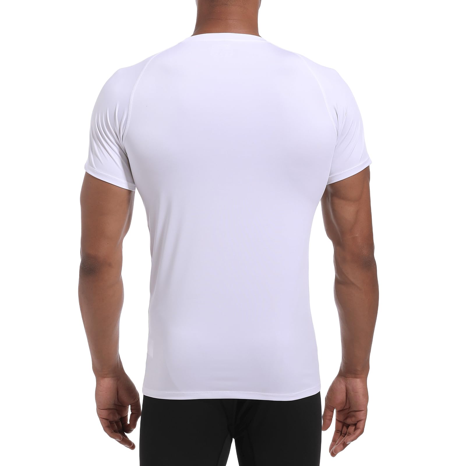 Camiseta Compresión Hombre Mangas Cortas de Malla Running Secado Rápido Tops Gimnasio Manga Corta Atlético Deportiva de Gimnasio Deportes Transpirables Base Ejercicio Entrenamiento