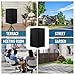 15 in Outdoor Speaker Covers UV Protection PA/DJ Speaker Covers for Powered Speaker Mounted on Stand Oxford Fabric Speaker Protective Covers for Waterproof Dustproof (30 * 19 * 20