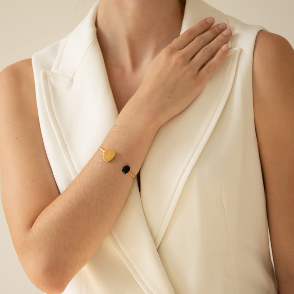 BRACCIALE DORATO MIRÓ JEWELRY | Progettato da Joidart | Collezione Mirò | Metallo placcato oro 24K
