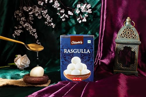 Image of Chheda's - Rasgulla - Indian Sweets - Tin Sweets - Festive Gift Pack - 1000 Gm Pack of 12