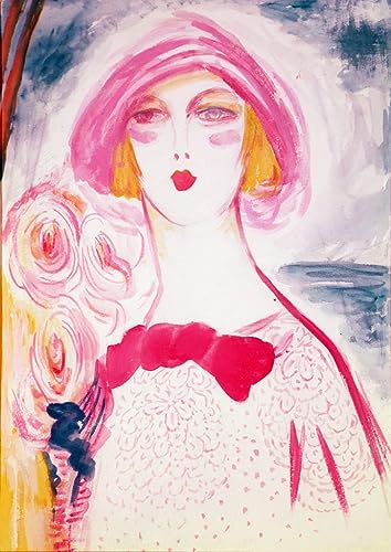 Art Tableau Portrait de femme Jacqueline Marval Toile Chic 60x90cm
