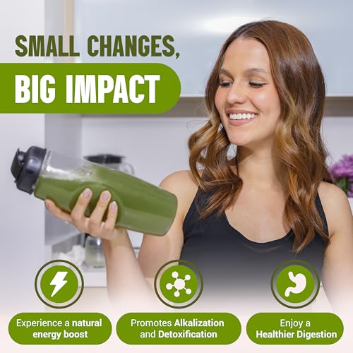 JUCE Green Superfood Powder, Organic Fruits and Veggies Supplement W/ 77 Superfoods Plus Prebiotic Probiotic Blend, Harvest Apple Flavor - 20 Servings (230 g)… - Image 5