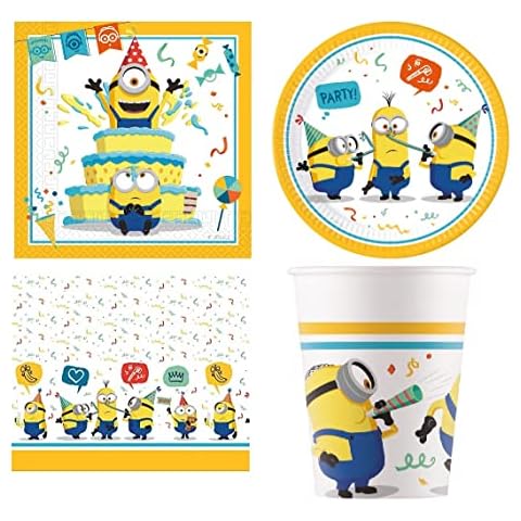 Budget Gifts Minions Rise Of Gru Party Pack For 16 Guests Cover
