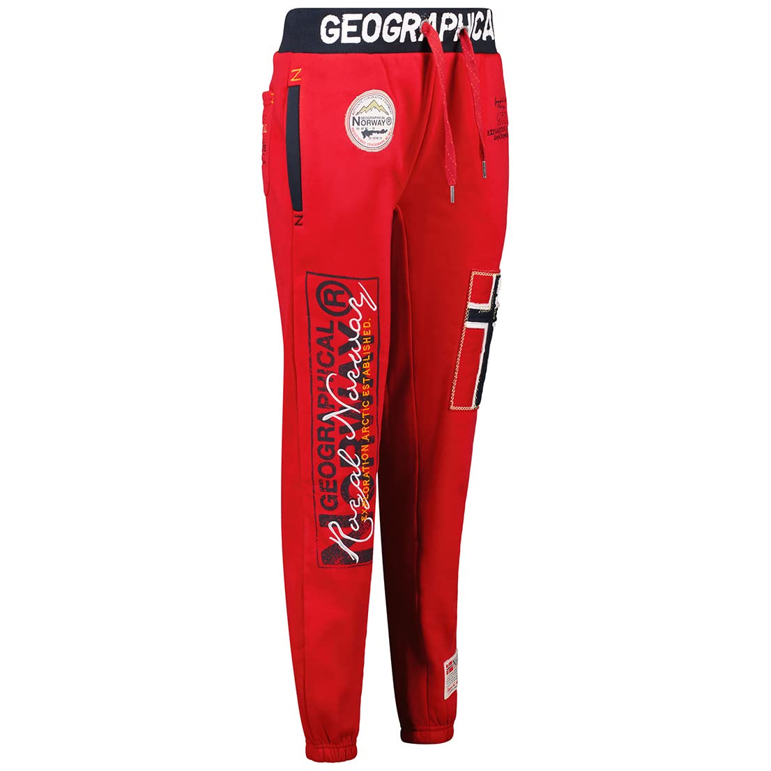 GEO NORWAY Myer Lady – damskie spodnie do joggingu, spodnie sportowe, na siłownię, wygodne spodnie treningowe, elastyczny ściągacz, na co dzień, damskie spodnie treningowe do jogi, bawełna, poliester
