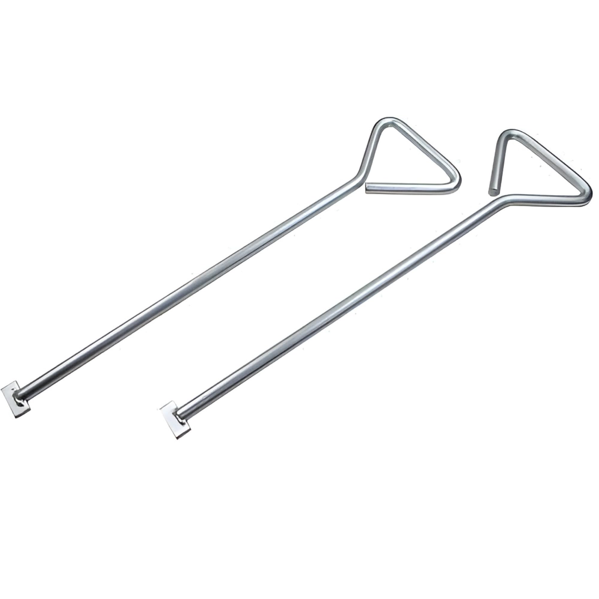 ReTaaj 2 Pack of 21 Inch Heavy Duty Manhole Cover Lifting Keys Long Handled Carbon Steel Drain Cover Lifting 550mm
