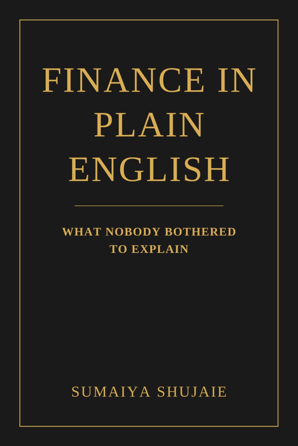 Finance in Plain English: What Nobody Bothered to Explain
