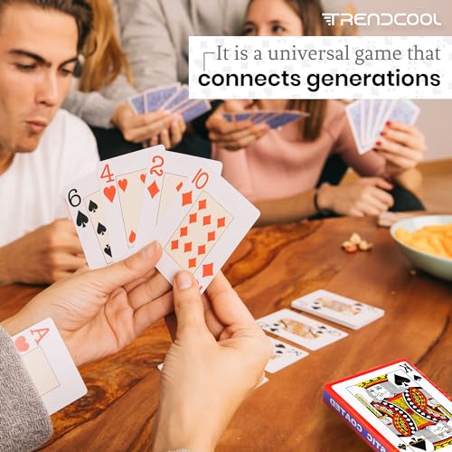 Professionelle Poker-Karten, Poker-Deck, Brettspiel mit Kunstlederbox, weißes Poker-Deck (DOB White/White) – Bild 7