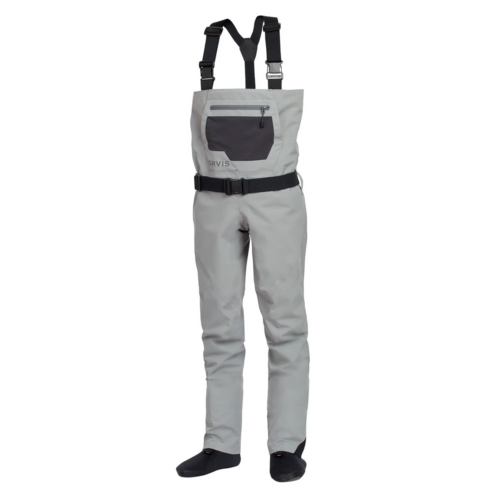 Orvis Clearwater Chest Waders for Kids - Waterproof Fly Fishing Waders with Neoprene Booties, External Storage Pocket