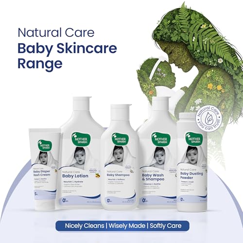 Image of Mother Sparsh Natural Care Baby Shampoo-400ml | Tear Free Shampoo for Babies With Organic Coconut Oil, Calendula & Avocado | Suitable for Newborn Sensitive Skin