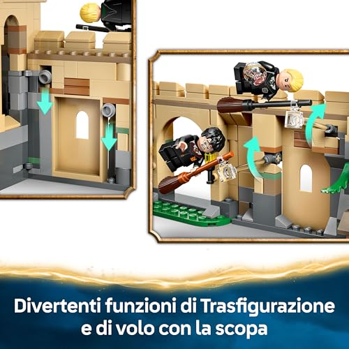Harry Potter Castello di Hogwarts: Lezioni di Volo con 6 Minifigure da Collezione tra cui Draco Malfoy e la Professoressa McGonagall, Gioco di Ruolo per Bambini da 9 Anni dal Mondo Magico 76447 - Lego - Immagine 6