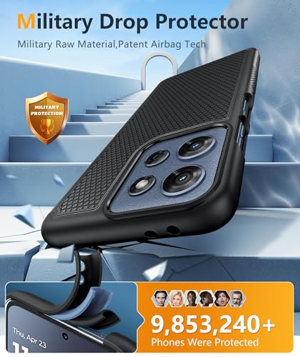 Image of FNTCASE for Moto G 2026 /2025 Phone Case: Moto G Play 2026 Case Magnetic with Screen Protector, 14FT Military Grade Drop Protection Shockproof Non-Slip Dual Layer Cell Phone Cover, Fits MagSafe