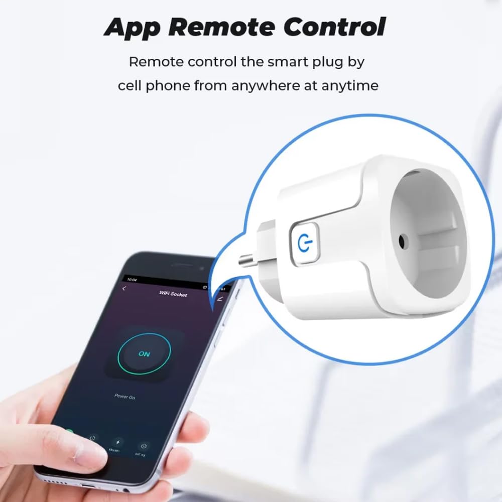 Connecteur Schuko type C avec interrupteur on/off, certifié vde, 250V/16A, plastique PC de qualité, connecteur de contact de protection, robuste et sûr pour les appareils ménagers (4 PACK)