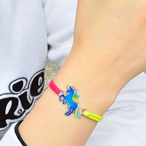 1PC Fairy Tale Cute Unicorn Charm Color Change Mood Bracelet Gift For Girls4